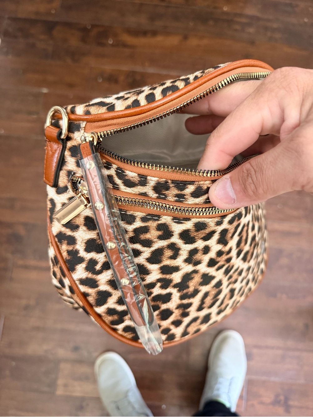lululemon Leopard Print Crossbody Bag in Brown and Black - Picture 7 of 9